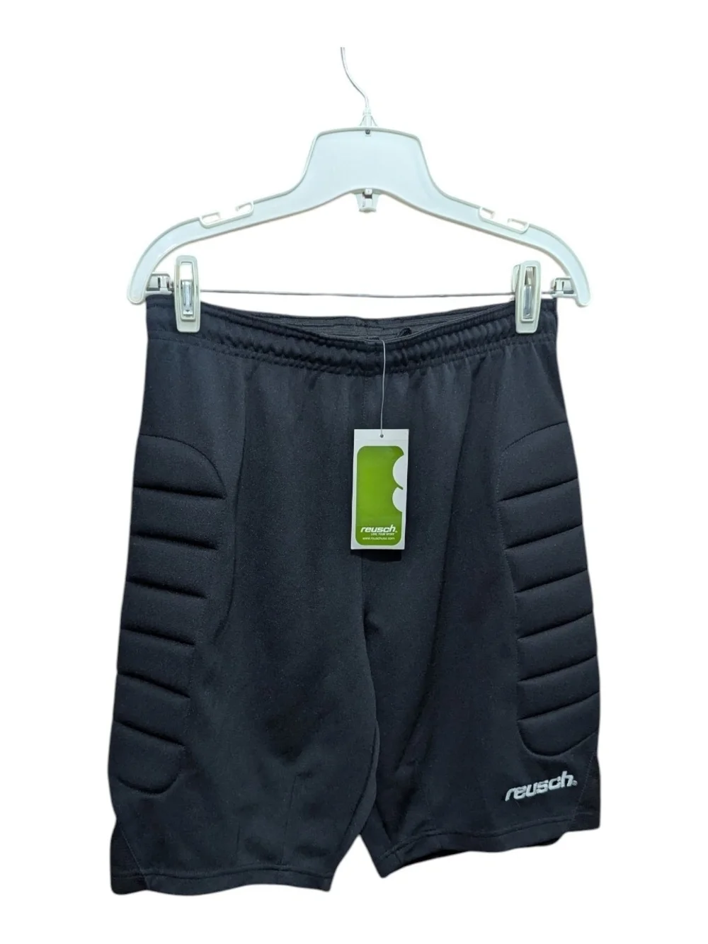 Reusch Padded Goalkeeper Shorts Sz AM  Goalie Black Soccer